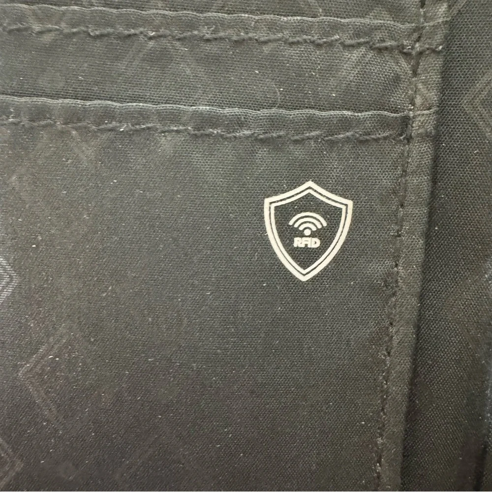 Vera Bradley Floral Trifold Wallet RFID Organizer Blue Pink - Picture 5 of 8